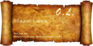 Olajos Laura névjegykártya